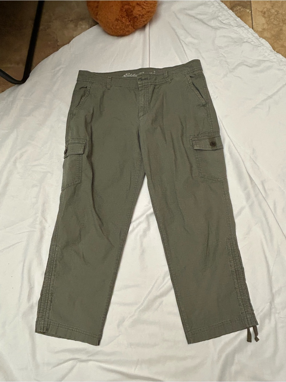 Eddie Bauer Olive Utility Cargo Capris